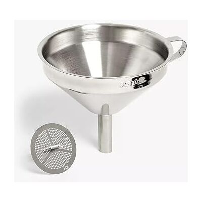 PME FL303 trechter van roestvrij staal, zilverkleurig, 12,9 cm PME FL303 trechter van roestvrij staal, zilverkleurig, 12,9 cm