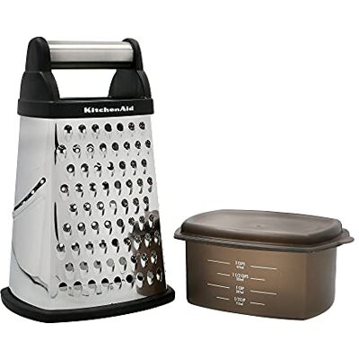 KitchenAid Kaasrasp met houder en deksel 4 zijden KitchenAid Kaasrasp met houder en deksel 4 zijden