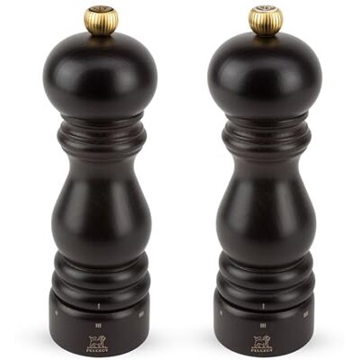 Peugeot Duo pepermolen + zoutmolen Paris u'Select 18 cm 6 maalinstellingen Innovatie zout ijs, zirkonia-mechanisme Van PEFC gelabeld hout Gemaakt in Frankrijk Kleur: Chocolade Peugeot Duo pepermolen + zoutmolen Paris u'Select 18 cm 6 maalinstellingen Innovatie zout ijs, zirkonia-mechanisme Van PEFC gelabeld hout Gemaakt in Frankrijk Kleur: Chocolade