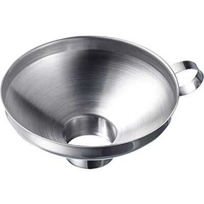 Westmark Inmaak-/jamtrechter met brede vulopening, binnendiameter vulopening: 3,5 cm, roestvrij staal, zilver, 12442270 Westmark Inmaak-/jamtrechter met brede vulopening, binnendiameter vulopening: 3,5 cm, roestvrij staal, zilver, 12442270