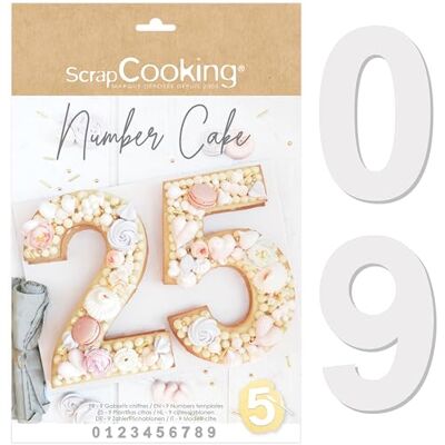 ScrapCooking Scrap Cooking Set met cake-nummers cijfers 0 tot 9 hoogte 28 cm sjablonen voor gebak accessoires Cakes in de vorm van cijfers, dessert, verjaardag met recepten 3927 ScrapCooking Scrap Cooking Set met cake-nummers cijfers 0 tot 9 hoogte 28 cm sjablonen voor gebak accessoires Cakes in de vorm van cijfers, dessert, verjaardag met recepten 3927