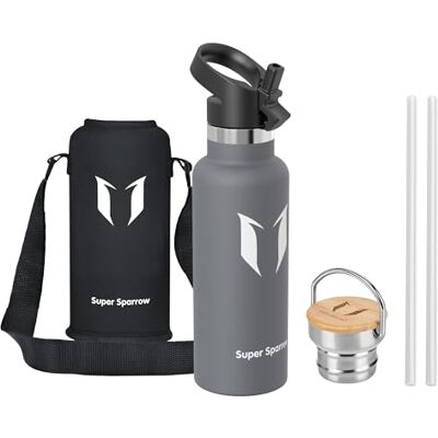 Super Sparrow waterfles Houdt vloeistoffen perfect warm of koud met dubbelwandig vacuüm geïsoleerd BPA-vrij / lekvrij, 350 ml / 500 ml / 620 ml / 823 ml Voor fitness en buitenenthousiasten Super Sparrow waterfles Houdt vloeistoffen perfect warm of koud met dubbelwandig vacuüm geïsoleerd BPA-vrij / lekvrij, 350 ml / 500 ml / 620 ml / 823 ml Voor fitness en buitenenthousiasten
