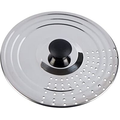 Krüger Haushaltswaren Karl Krüger 88408 Universele roestvrijstalen deksel, geschikt voor maten 16-18 en 20 cm Krüger Haushaltswaren Karl Krüger 88408 Universele roestvrijstalen deksel, geschikt voor maten 16-18 en 20 cm