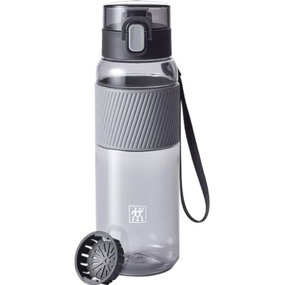 ZWILLING BPA-vrije waterfles voor fitness, vrije tijd en kantoor, Tritan, grijs, 680 ml ZWILLING BPA-vrije waterfles voor fitness, vrije tijd en kantoor, Tritan, grijs, 680 ml
