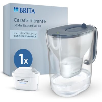 Brita Style Essential XL Stone Blue filterkaraf met 1 x Maxtra Pro Brita Style Essential XL Stone Blue filterkaraf met 1 x Maxtra Pro