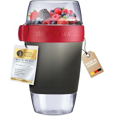 Westmark Lunchpot om mee te nemen 1150 ml, 3 lekvrije vakken Voor soep, muesli, pap, salade, hoofdkom magnetronbestendig, vriezer, vaatwasser, BPA-vrij, 52872260 Westmark Lunchpot om mee te nemen 1150 ml, 3 lekvrije vakken Voor soep, muesli, pap, salade, hoofdkom magnetronbestendig, vriezer, vaatwasser, BPA-vrij, 52872260