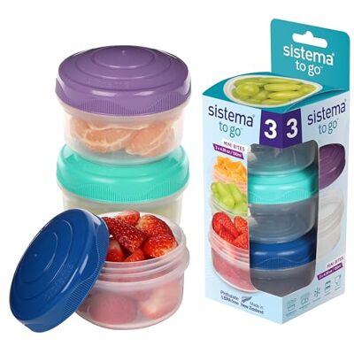 Sistema System To Go Mini 130 ml geassorteerde kleuren 3 stuks Sistema System To Go Mini 130 ml geassorteerde kleuren 3 stuks