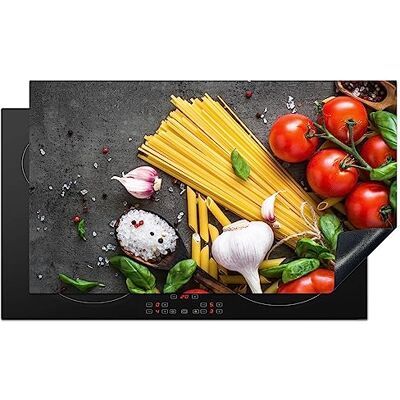 KitchenYeah © Beschermplaat, mat voor inductie, 90 x 52 cm, decoratie, keuken, glasbescherming, voor fornuis, pasta, kruiden, tomaat, specerijen, rustiek KitchenYeah © Beschermplaat, mat voor inductie, 90 x 52 cm, decoratie, keuken, glasbescherming, voor fornuis, pasta, kruiden, tomaat, specerijen, rustiek