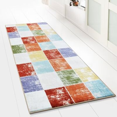 Floordirekt Tapis de couloir avec motif Avec boucles fines sur mesure Pour cuisine, couloir et salon Ornement vintage Grille orientale (80 x 200 cm Capera) Floordirekt Tapis de couloir avec motif Avec boucles fines sur mesure Pour cuisine, couloir et salon Ornement vintage Grille orientale (80 x 200 cm Capera)