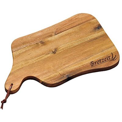 Kesper 10 stuks snijplanken serveerplanken van acaciahout met inlay motief broodplank Kesper 10 stuks snijplanken serveerplanken van acaciahout met inlay motief broodplank