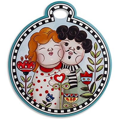 Egan Onderzetters Le Chicche hart, 16 x 18 cm Egan Onderzetters Le Chicche hart, 16 x 18 cm