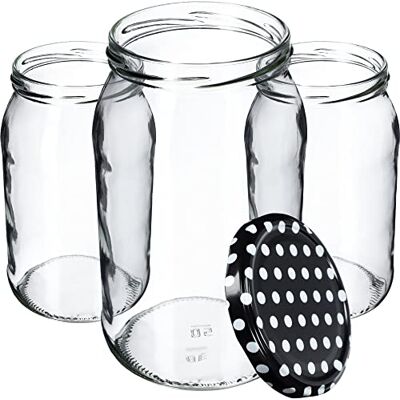 KADAX Weck Set van 24 glazen inmaakpotten, 900 ml, inmaakpotten, jampotten, voorraadpotten, inmaakpotten, inmaakpotten, potten KADAX Weck Set van 24 glazen inmaakpotten, 900 ml, inmaakpotten, jampotten, voorraadpotten, inmaakpotten, inmaakpotten, potten