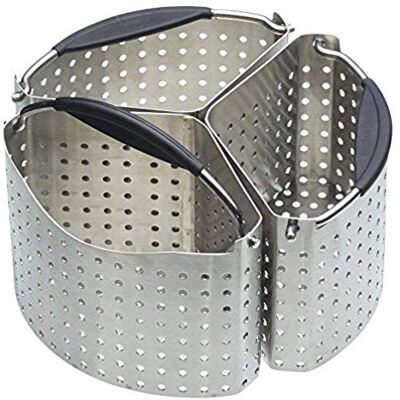 Master Class MasterClass KitchenCraft Set van 3 roestvrijstalen panverdelers, 20 cm, zilverkleurig Master Class MasterClass KitchenCraft Set van 3 roestvrijstalen panverdelers, 20 cm, zilverkleurig