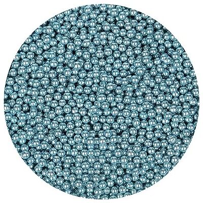 Brand New Cake BrandNewCake® suikerparels, metallic, blauw, Ø 4 mm, 80 g, eetbare decoratie voor taarten en gebak Brand New Cake BrandNewCake® suikerparels, metallic, blauw, Ø 4 mm, 80 g, eetbare decoratie voor taarten en gebak