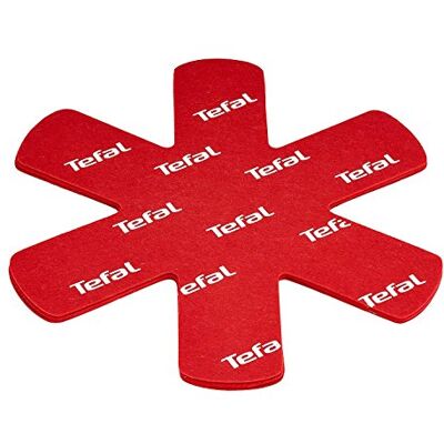Tefal K2203004 set van 4 beschermers, plastic, 38 x 36 x 1 cm, rood Tefal K2203004 set van 4 beschermers, plastic, 38 x 36 x 1 cm, rood