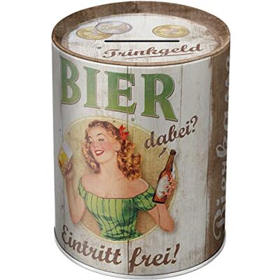 ART Spaarpot Retro 1 liter drinkgeld bierkassa cadeau-idee voor bierliefhebbers van metaal voor geld spaarpot vintage design ART Spaarpot Retro 1 liter drinkgeld bierkassa cadeau-idee voor bierliefhebbers van metaal voor geld spaarpot vintage design
