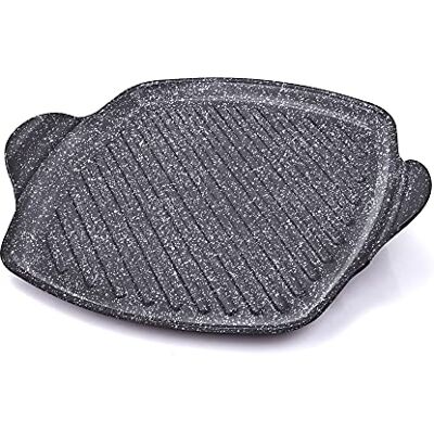Moneta Gusto Grillplaat, vierkant, aluminium, zwart, 25 x 25 cm Moneta Gusto Grillplaat, vierkant, aluminium, zwart, 25 x 25 cm