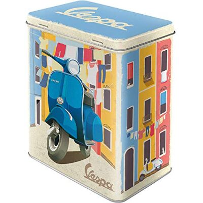 ART Vespa Retro voorraaddoos L, 3 liter, Italian Laundry cadeau-idee voor scooterfans, officieel gelicentieerd product (OLP), grote metalen koffiecontainer, vintage design ART Vespa Retro voorraaddoos L, 3 liter, Italian Laundry cadeau-idee voor scooterfans, officieel gelicentieerd product (OLP), grote metalen koffiecontainer, vintage design
