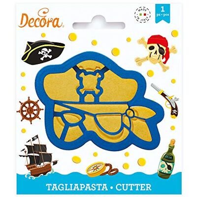 Decora 0255099 Uitsteekvormen masker piraat, kunststof Decora 0255099 Uitsteekvormen masker piraat, kunststof