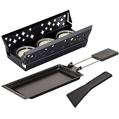 KUHN RIKON 32170 Mini raclette set Zwart Staal KUHN RIKON 32170 Mini raclette set Zwart Staal
