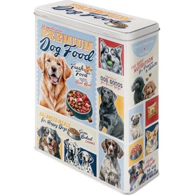 ART Retro XL voorraaddoos 4L Premium Dog Food cadeau-idee voor hondenbezitters, grote container voor metalen brokken, vintage design ART Retro XL voorraaddoos 4L Premium Dog Food cadeau-idee voor hondenbezitters, grote container voor metalen brokken, vintage design