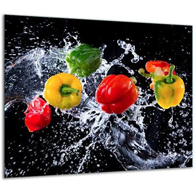 TMK ArtDeko 1-delige afdekplaat 60 x 52 cm robuuste, hygiënische en antislip spatbescherming fornuisbescherming van veiligheidsglas TMK ArtDeko 1-delige afdekplaat 60 x 52 cm robuuste, hygiënische en antislip spatbescherming fornuisbescherming van veiligheidsglas