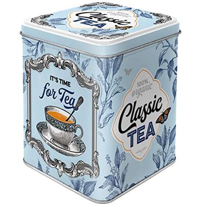 ART 31302 Theebox Retro Classic Theedoos, cadeau-idee voor nostalgische fans, opslag voor losse thee en theezakjes, vintage design, 100 g ART 31302 Theebox Retro Classic Theedoos, cadeau-idee voor nostalgische fans, opslag voor losse thee en theezakjes, vintage design, 100 g