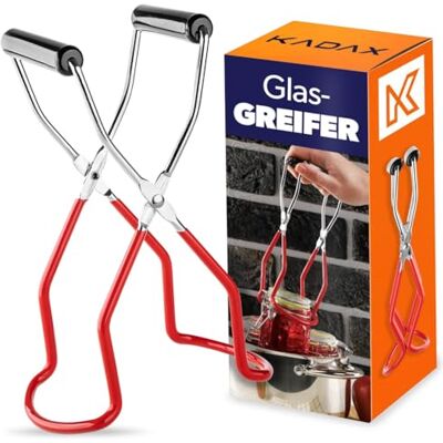 KADAX Glaslift voor warm inblikken, voor inmaakpotten met een diameter van maximaal 17,5 cm, stalen tang KADAX Glaslift voor warm inblikken, voor inmaakpotten met een diameter van maximaal 17,5 cm, stalen tang