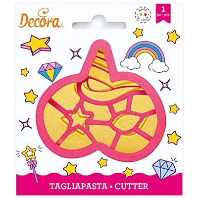 Decora 255100 deegsnijder masker eenhoorn, kunststof Decora 255100 deegsnijder masker eenhoorn, kunststof