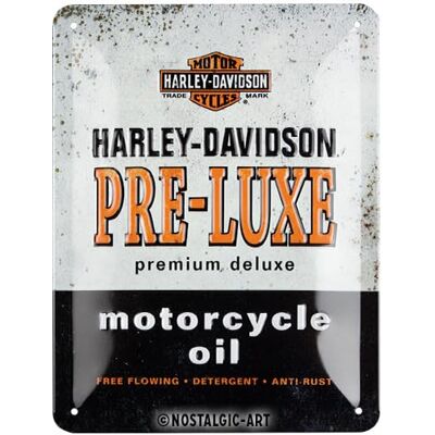 ART Harley-Davidson Retro metalen bord 15 x 20 cm Pre-Luxe cadeau-idee voor motorrijders origineel gelicentieerd product (OLP) metaal vintage design ART Harley-Davidson Retro metalen bord 15 x 20 cm Pre-Luxe cadeau-idee voor motorrijders origineel gelicentieerd product (OLP) metaal vintage design