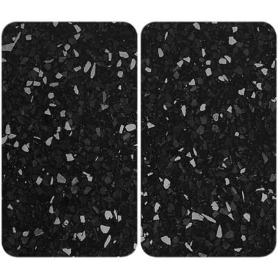 WENKO Terrazzo Universele fornuisafdekplaten, set met 2 afdekplaten voor alle soorten vitrokeramische kookplaten, ook als snijplank dienen, krasbestendig en schokbestendig, 30 x 52 cm WENKO Terrazzo Universele fornuisafdekplaten, set met 2 afdekplaten voor alle soorten vitrokeramische kookplaten, ook als snijplank dienen, krasbestendig en schokbestendig, 30 x 52 cm