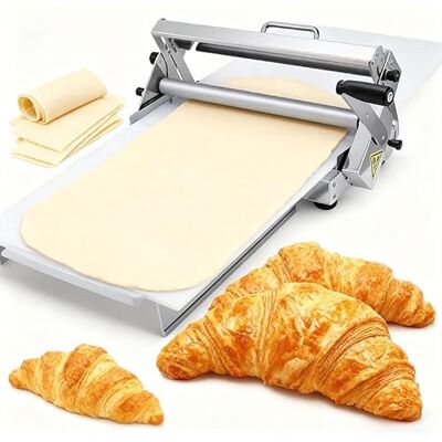Mcamgiczin Vouwdeegmachine Handmatige deegroller 30,5 cm/39,4 cm dikte verstelbaar, 2 planken voor pizza, croissants, gebak en tafelfondant type 300 Mcamgiczin Vouwdeegmachine Handmatige deegroller 30,5 cm/39,4 cm dikte verstelbaar, 2 planken voor pizza, croissants, gebak en tafelfondant type 300