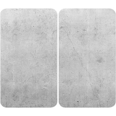 WENKO Universele fornuisafdekplaten in betonlook, set met 2 afdekplaten voor alle soorten vitrokeramische fornuizen, kan ook als snijplank dienen, krasbestendig en schokbestendig, 30 x 52 cm WENKO Universele fornuisafdekplaten in betonlook, set met 2 afdekplaten voor alle soorten vitrokeramische fornuizen, kan ook als snijplank dienen, krasbestendig en schokbestendig, 30 x 52 cm