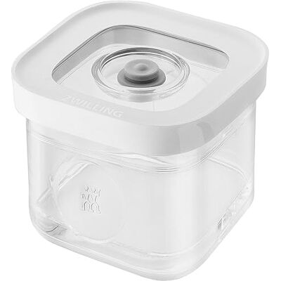 ZWILLING FRESH & SAVE CUBE Box, maat S, modulaire en stapelbare voorraaddoos, luchtdicht en vacuüm, vaatwasmachinebestendig, transparant ZWILLING FRESH & SAVE CUBE Box, maat S, modulaire en stapelbare voorraaddoos, luchtdicht en vacuüm, vaatwasmachinebestendig, transparant