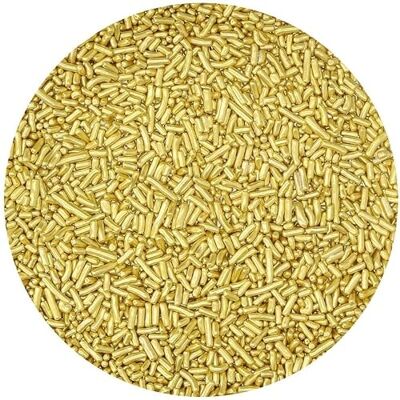 Brand New Cake BrandNewCake® Suikerparels, metallic, goud, 80 g, eetbare decoratie voor taarten, sprinkles en pailletten Brand New Cake BrandNewCake® Suikerparels, metallic, goud, 80 g, eetbare decoratie voor taarten, sprinkles en pailletten