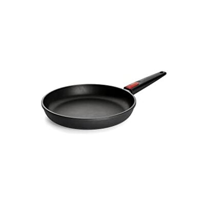 Woll Nowo Titanium Platte pan Ø 28 cm hoogte 5 cm met afneembare handgreep geschikt voor keramiek, gas, elektrisch, halogeen niet geschikt voor inductie, gegoten aluminium, coating Woll Nowo Titanium Platte pan Ø 28 cm hoogte 5 cm met afneembare handgreep geschikt voor keramiek, gas, elektrisch, halogeen niet geschikt voor inductie, gegoten aluminium, coating