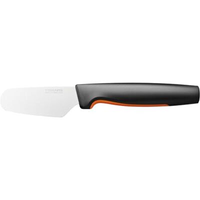 Fiskars Botermes, functionele vorm, totale lengte: 20 cm Japans roestvrij staal/kunststof, zwart/oranje, 1057546 Fiskars Botermes, functionele vorm, totale lengte: 20 cm Japans roestvrij staal/kunststof, zwart/oranje, 1057546