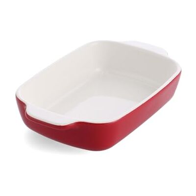 KitchenAid Ovenschaal 20 cm, rechthoekige keramische doos met bamboedeksel, ovenschaal 0,9 l hoog, anti-aanbaklaag, PFAS-vrij, ovenbestendig tot 260 °C en vaatwasser, rood KitchenAid Ovenschaal 20 cm, rechthoekige keramische doos met bamboedeksel, ovenschaal 0,9 l hoog, anti-aanbaklaag, PFAS-vrij, ovenbestendig tot 260 °C en vaatwasser, rood