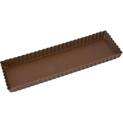 Gobel 225310 Taartvorm voor thuis, rechthoekig, geribbeld, vaste bodem, anti-aanbaklaag, 35 x 11 cm Gobel 225310 Taartvorm voor thuis, rechthoekig, geribbeld, vaste bodem, anti-aanbaklaag, 35 x 11 cm