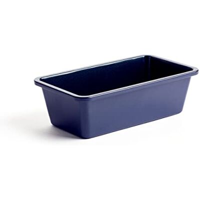 Blue Diamond Bakeware keramische bakvorm met diamantinfusie, 22 cm grote broodvorm voor cake, brood, gemakkelijk uit de vorm te halen, vaatwasser- en vriezerbestendig, PFAS-vrij, blauw Blue Diamond Bakeware keramische bakvorm met diamantinfusie, 22 cm grote broodvorm voor cake, brood, gemakkelijk uit de vorm te halen, vaatwasser- en vriezerbestendig, PFAS-vrij, blauw