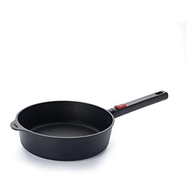 Woll Diamond Logic XR pan met hoge rand inductief, Ø 24 cm, hoogte 7 cm, met afneembare handgreep, geschikt voor alle soorten fornuizen, aluminium, geschikt voor de oven, zwart Woll Diamond Logic XR pan met hoge rand inductief, Ø 24 cm, hoogte 7 cm, met afneembare handgreep, geschikt voor alle soorten fornuizen, aluminium, geschikt voor de oven, zwart