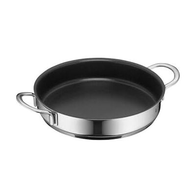 WMF 18 cm gecoate mini-koekenpan van Cromargan roestvrij staal, gepolijst, inductie, stapelbaar, ideaal voor kleine porties of enkele huishoudens WMF 18 cm gecoate mini-koekenpan van Cromargan roestvrij staal, gepolijst, inductie, stapelbaar, ideaal voor kleine porties of enkele huishoudens