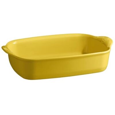 Emile Henry EH909650 kleine ovenschaal, rechthoekig, keramiek, Provence geel, 29 x 19 x 7 cm Emile Henry EH909650 kleine ovenschaal, rechthoekig, keramiek, Provence geel, 29 x 19 x 7 cm