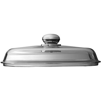 Silit Pannendeksel, 28 cm, van glas met metalen knop, hittebestendig, vaatwasmachinebestendig, transparant Silit Pannendeksel, 28 cm, van glas met metalen knop, hittebestendig, vaatwasmachinebestendig, transparant