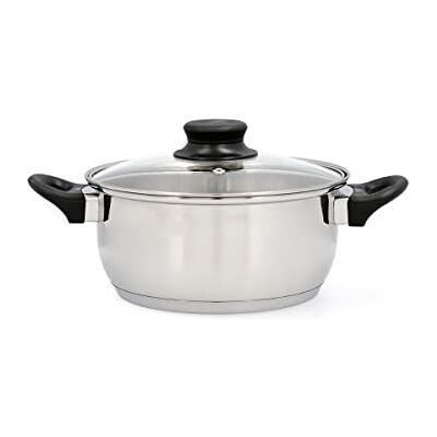 Quid Habitat QD steelpan, 22 x 10,5 cm, roestvrij staal, meerkleurig Quid Habitat QD steelpan, 22 x 10,5 cm, roestvrij staal, meerkleurig
