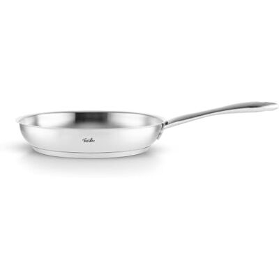 Fissler Catania / roestvrij stalen pan (Ø 24 cm), ongecoate steelpan, stoofpan, ideaal voor knapperig braden, alle warmtebronnen, ook inductie Fissler Catania / roestvrij stalen pan (Ø 24 cm), ongecoate steelpan, stoofpan, ideaal voor knapperig braden, alle warmtebronnen, ook inductie