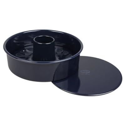 Dr. Oetker cakevorm set, springvorm Ø 26 cm met platte en buisbodem, stalen bakvorm met anti-aanbaklaag en met snij- en krasbestendig emaille coating (Kleur: blauw), Aantal: 1 Dr. Oetker cakevorm set, springvorm Ø 26 cm met platte en buisbodem, stalen bakvorm met anti-aanbaklaag en met snij- en krasbestendig emaille coating (Kleur: blauw), Aantal: 1