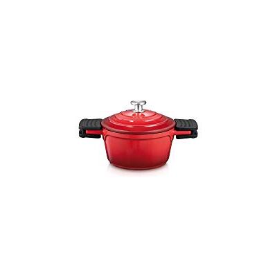 Tescoma Steelpan met deksel, 1,5 l, diameter 16 cm, bordeaux, Tescoma Steelpan met deksel, 1,5 l, diameter 16 cm, bordeaux,