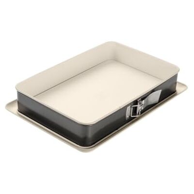 Dr. Oetker 4861 springvorm, rechthoekig, 38 x 25 cm, crème/antraciet Dr. Oetker 4861 springvorm, rechthoekig, 38 x 25 cm, crème/antraciet
