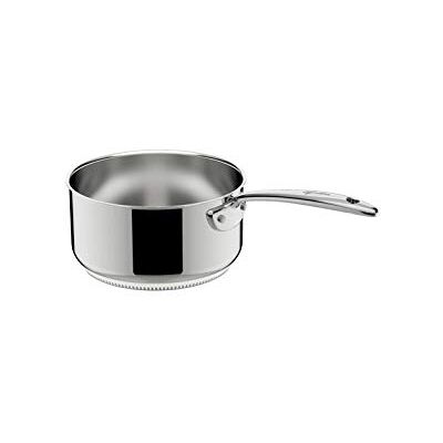 Lagostina Accademia Lagofusion steelpan van roestvrij staal 18/10 met lange handgreep, Ø 16 cm, inductie, gas en oven, gepolijste buitenkant en binnenkant gesatineerd, klinknagel handvat, 5-laagse bodem Lagostina Accademia Lagofusion steelpan van roestvrij staal 18/10 met lange handgreep, Ø 16 cm, inductie, gas en oven, gepolijste buitenkant en binnenkant gesatineerd, klinknagel handvat, 5-laagse bodem